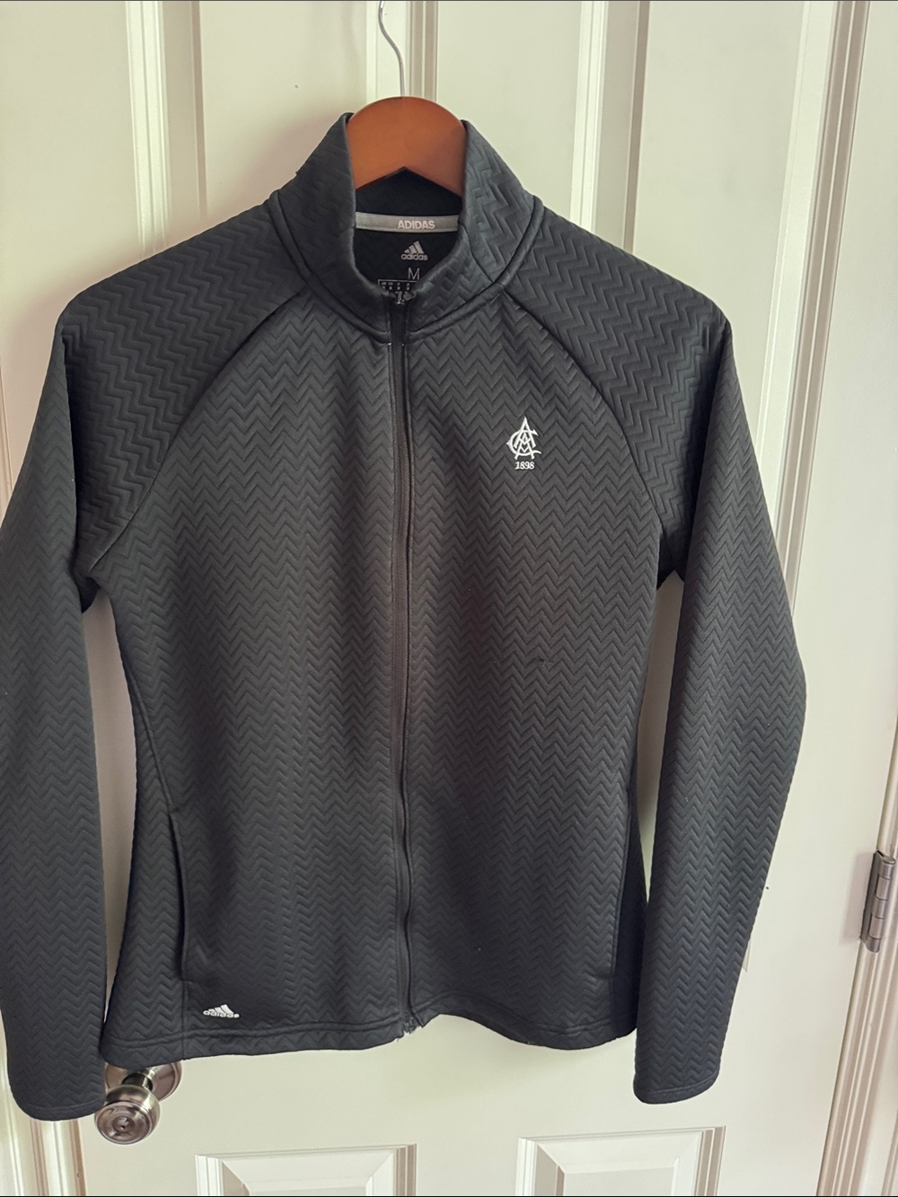 adidas Women’s Charcoal Black Full-Zip Jacket
